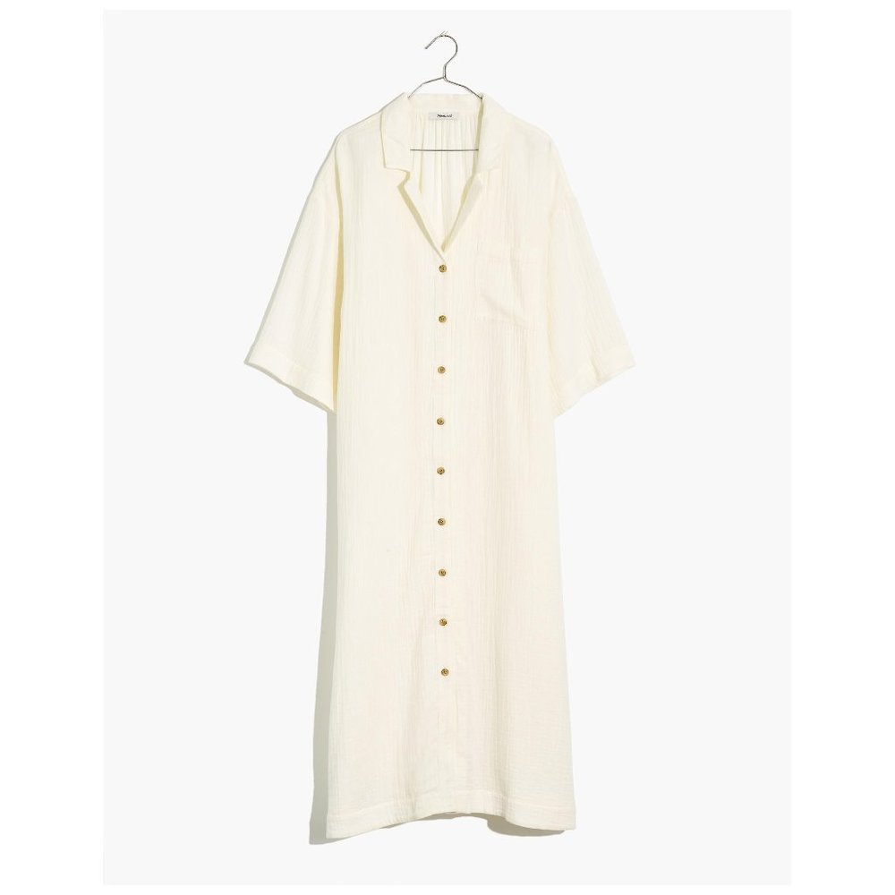 Lightestspun Cover-Up Maxi Shirtdress (NWT)